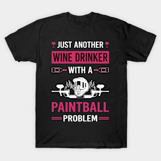 Wine Drinker Paintball T-Shirt